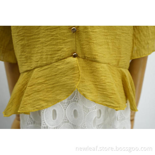 women blouse short sleeve Shell